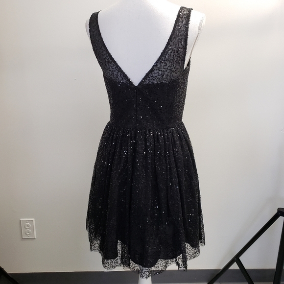 MXI Black Sequin Dress with Flaw Size 11/12 - Picture 2 of 7